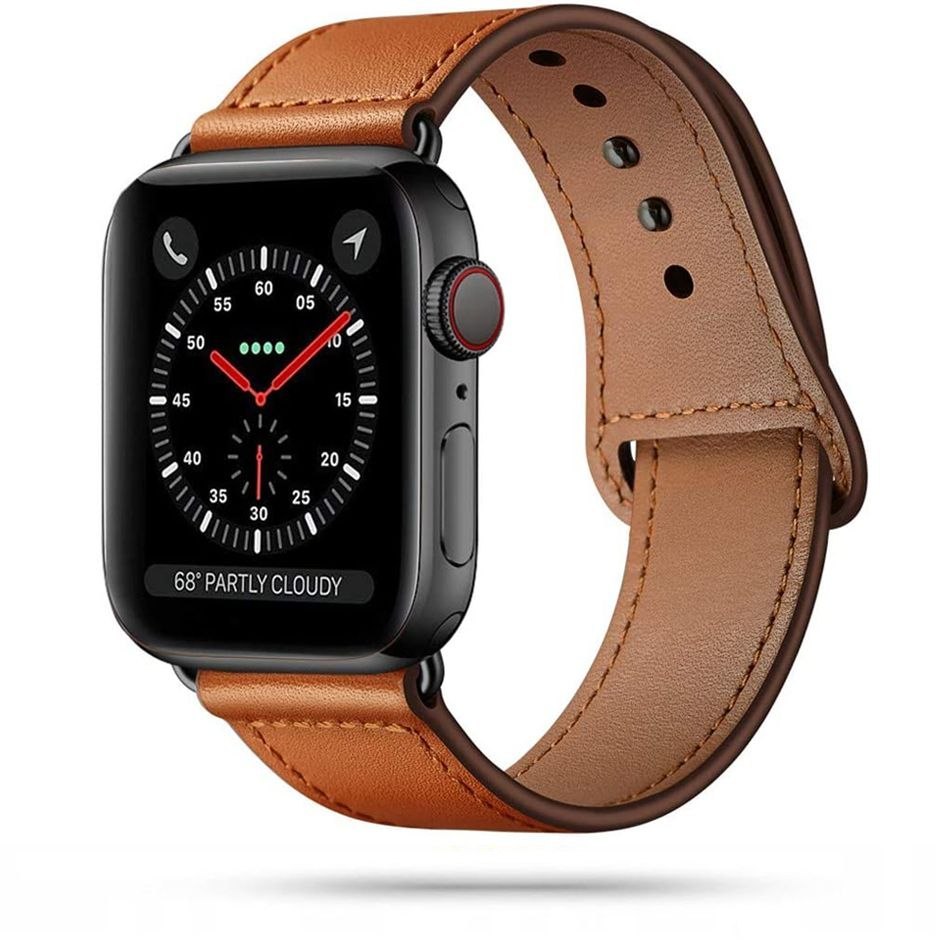 Pasek Skórzany Leatherfit do Apple Watch 2 / 3 / 4 / 5 / 6 / SE (42/44mm) Brown