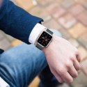 Pasek bransoleta Milaneseband do Apple Watch 2 / 3 / 4 / 5 / 6 / SE (42/44MM) srebrny
