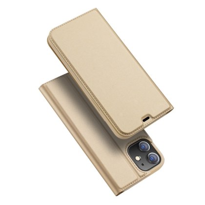 Etui DUX DUCIS Skin Pro z klapką do iPhone 12 / 12 Pro złoty