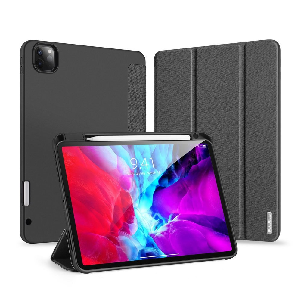Składany pokrowiec etui na tablet Dux Ducis Domo Lite do iPad Pro 12.9'' 2020 / iPad Pro 12.9'' 2018 czarny