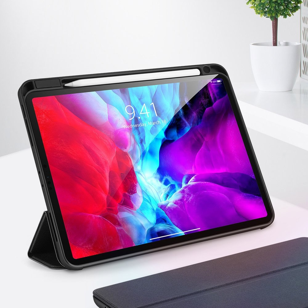 Składany pokrowiec etui na tablet Dux Ducis Domo Lite do iPad Pro 12.9'' 2020 / iPad Pro 12.9'' 2018 czarny