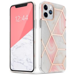 Etui Marble "2" do iPhone 12 / 12 Pro Pink