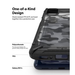 Etui Ringke Fusion X do Samsung Galaxy M31s Camo Black
