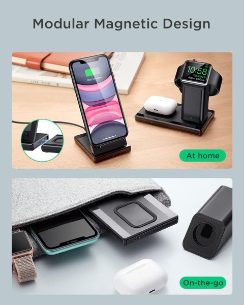 Ładowarka Indukcyjna ESR 3w1 Wireless Charging Station Black