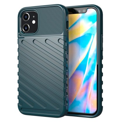 Etui Thunder Case Elastyczne Pancerne do iPhone 12 mini zielony