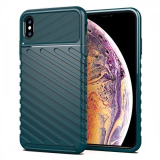 Etui Thunder Case Elastyczne Pancerne do iPhone XS Max zielony