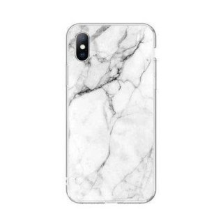 Wozinsky Marble żelowe etui pokrowiec marmur Samsung Galaxy M31 biały