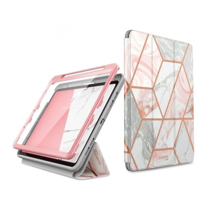 Etui z szybką na ekran Supcase Cosmo do iPad Air 4 2020 Marble