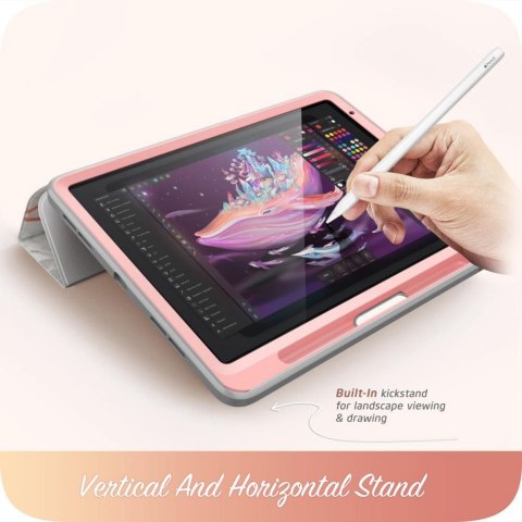 Etui z szybką na ekran Supcase Cosmo do iPad Air 4 2020 Marble