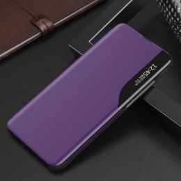 Etui Eco Leather View Case z klapką do Samsung Galaxy A70 fioletowy