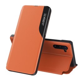 Etui Eco Leather View Case Z Klapką do Samsung Galaxy Note 10 Plus Pomarańczowy