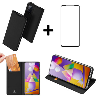 Etui DUX DUCIS + szkło ochronne pełne do Samsung Galaxy M51