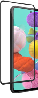 Szkło hartowane na cały ekran z ramką do Samsung Galaxy M51 czarny