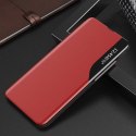Etui Eco Leather View Case z klapką do Samsung Galaxy A21S czerwony