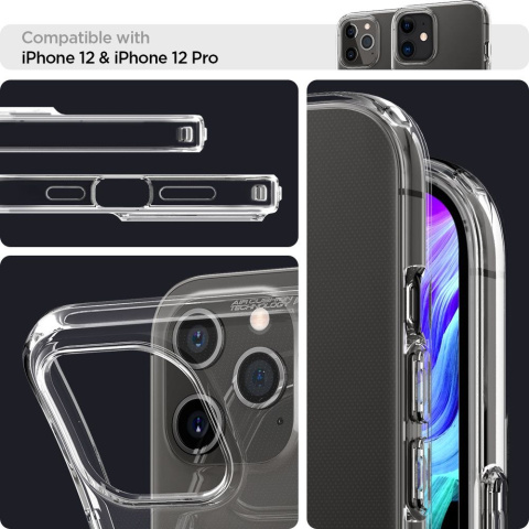 Etui Spigen Liquid Crystal do iPhone 12 / 12 Pro Crystal Clear