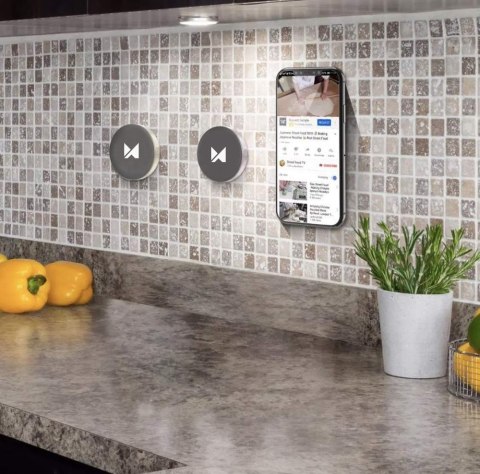 Wozinsky samoprzylepny magnetyczny uchwyt samochodowy na deskę rozdzielczą czarny (WMH-02)