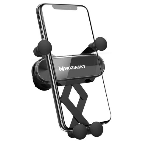 Wozinsky Gravity Car Mount grawitacyjny uchwyt samochodowy na kratkę wentylacyjną nawiew czarny (WCH-05)