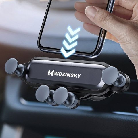 Wozinsky Gravity Car Mount grawitacyjny uchwyt samochodowy na kratkę wentylacyjną nawiew czarny (WCH-05)