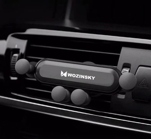 Wozinsky Gravity Car Mount grawitacyjny uchwyt samochodowy na kratkę wentylacyjną nawiew czarny (WCH-05)