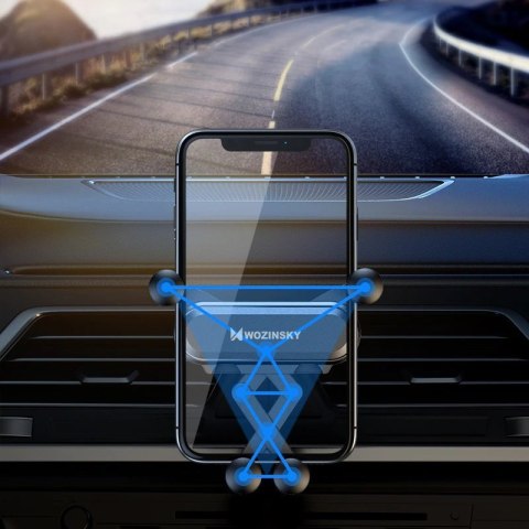 Wozinsky Gravity Car Mount grawitacyjny uchwyt samochodowy na kratkę wentylacyjną nawiew czarny (WCH-05)