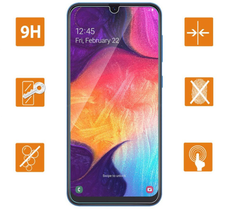 Szkło hartowane płaskie 9H do Samsung Galaxy A30 / A50