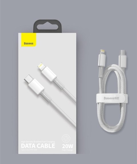 Baseus kabel USB Typ C - Lightning szybkie ładowanie Power Delivery 20 W 2 m biały (CATLGD-A02)