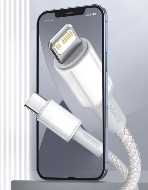 Baseus kabel USB Typ C - Lightning szybkie ładowanie Power Delivery 20 W 2 m czarny (CATLGD-A01)