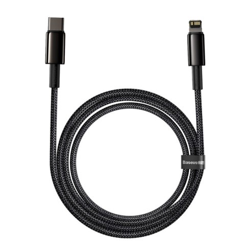 Baseus kabel USB Typ C - Lightning szybkie ładowanie Power Delivery 20 W 2 m czarny (CATLWJ-A01)