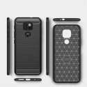 Etui Carbon + Szkło Płaskie do Motorola Moto G9 Play / E7 Plus