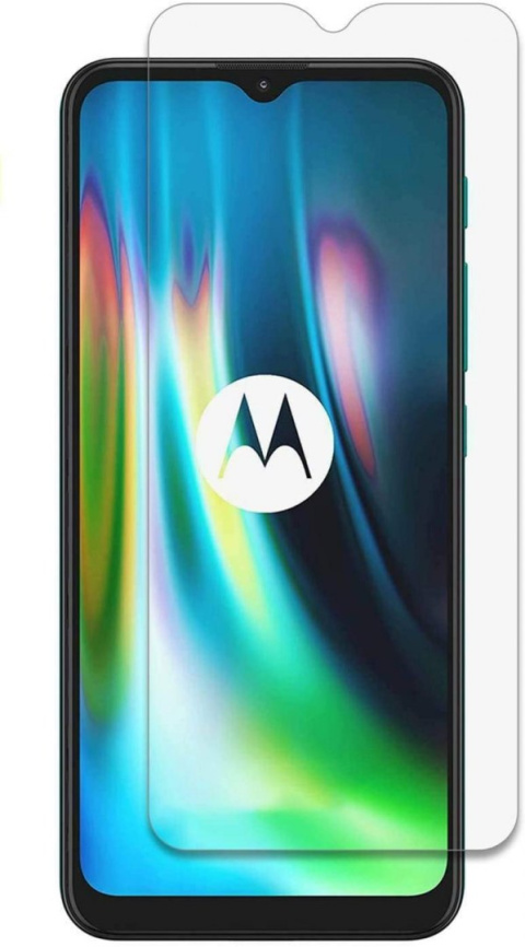 Etui Carbon + Szkło Płaskie do Motorola Moto G9 Play / E7 Plus