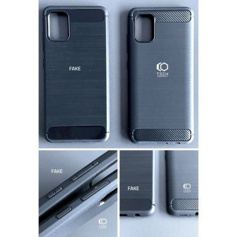 Etui Carbon + Szkło Płaskie do Motorola Moto G9 Play / E7 Plus