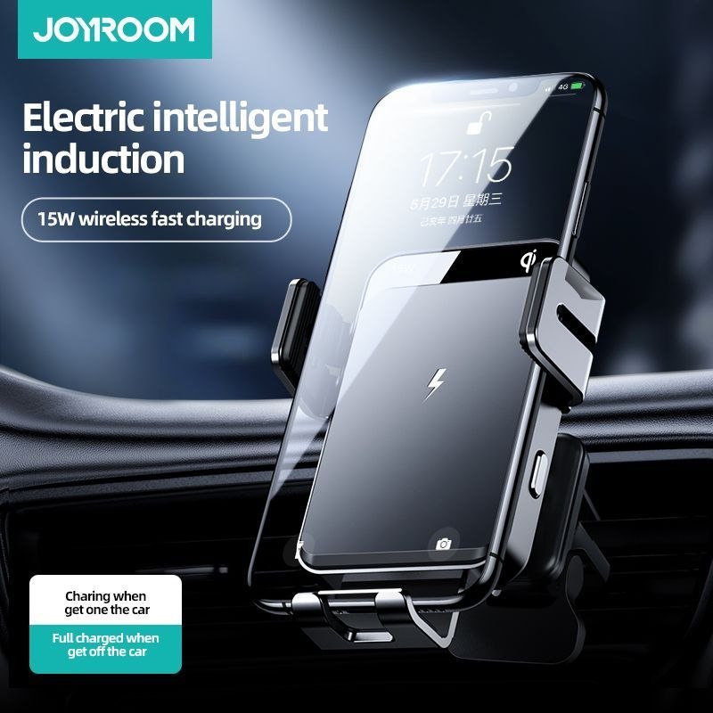 Uchwyt samochodowy na kratkę Joyroom Vent Car Mount Wireless Charger Black