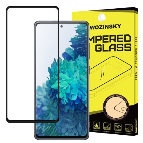 Wozinsky super wytrzymałe szkło hartowane Full Glue na cały ekran z ramką Case Friendly Samsung Galaxy S20 FE czarny