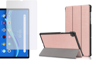 Etui do Lenovo Tab M10 Plus 10.3 Rose Gold + Szkło Ochronne