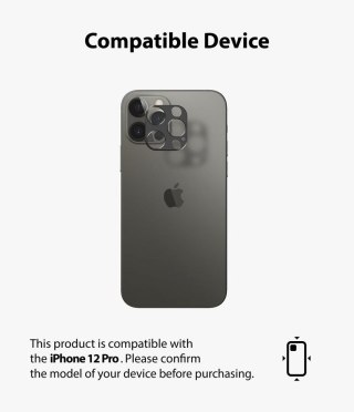 Nakładka na obiektyw aparatu Ringke Camera Styling do iPhone 12 Pro Grey