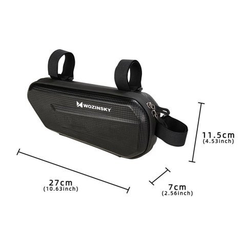 Wozinsky torba rowerowa na ramę roweru 1,5 L czarny (WBB10BK)