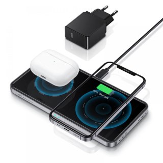 Ładowarka Magnetyczna 2w1 ESR Halolock Magnetic Magsafe Wireless Charger Black