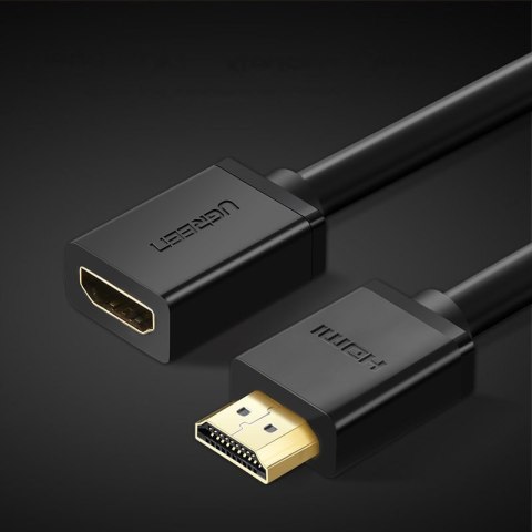 Ugreen kabel przewód adapter przejściówka przedłużacz HDMI (żeński) - HDMI (męski) 4K 10,2 Gbps 340 Mhz audio ethernet 0,5 m cza