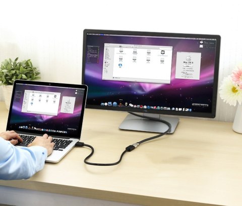 Ugreen kabel przewód adapter przejściówka przedłużacz HDMI (żeński) - HDMI (męski) 4K 10,2 Gbps 340 Mhz audio ethernet 0,5 m cza