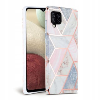 Etui Marble do Samsung Galaxy A12 Pink