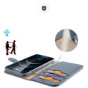 Etui Hivo Dux Ducis skórzane z klapką do iPhone 12 / 12 Pro niebieski