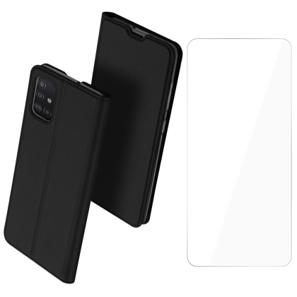 Etui Dux Ducis + szkło do Samsung Galaxy A71 Black