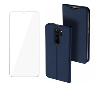 Etui Dux Ducis + szkło do Xiaomi Redmi Note 8 Pro Niebieski