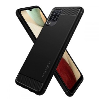 Etui Spigen Rugged Armor do Samsung Galaxy A12 Matte Black