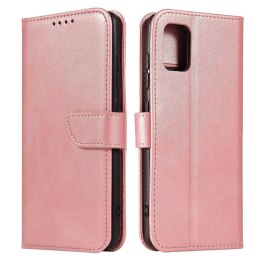 Futerał etui portfel z klapką do Samsung Galaxy A51 różowy
