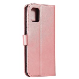Futerał etui portfel z klapką do Samsung Galaxy A51 różowy
