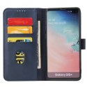 Futerał etui portfel z klapką do Samsung Galaxy S10+ (S10 Plus) niebieski