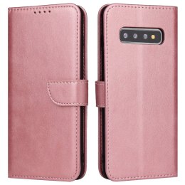 Futerał etui portfel z klapką do Samsung Galaxy S10+ (S10 Plus) różowy