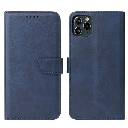 Futerał etui portfel z klapką do iPhone 11 Pro Max niebieski