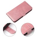 Futerał etui portfel z klapką do iPhone 11 Pro Max różowy
